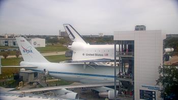 Weather camera view of Space Center Houston.