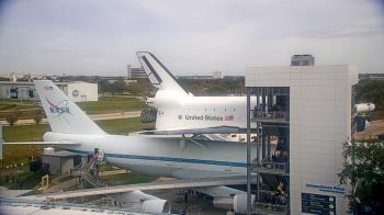 Weather camera view of Space Center Houston.