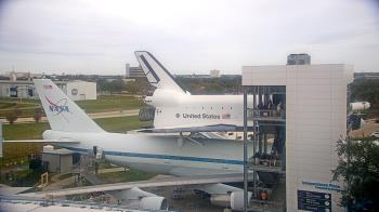 Weather camera view of Space Center Houston.