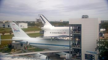 Weather camera view of Space Center Houston.
