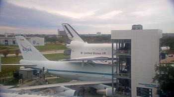 Weather camera view of Space Center Houston.