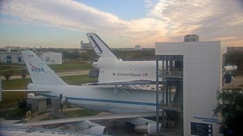 Weather camera view of Space Center Houston.