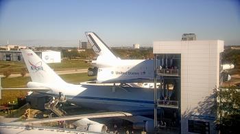 Weather camera view of Space Center Houston.
