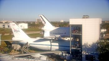Weather camera view of Space Center Houston.