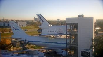 Weather camera view of Space Center Houston.