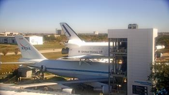 Weather camera view of Space Center Houston.