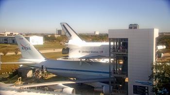 Weather camera view of Space Center Houston.