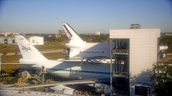 Weather camera view of Space Center Houston.