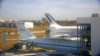 Weather camera view of Space Center Houston.