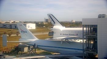Weather camera view of Space Center Houston.