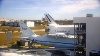 Weather camera view of Space Center Houston.