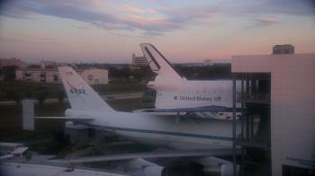 Weather camera view of Space Center Houston.