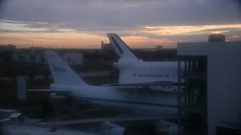 Weather camera view of Space Center Houston.