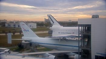Weather camera view of Space Center Houston.