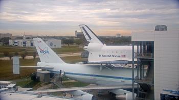 Weather camera view of Space Center Houston.