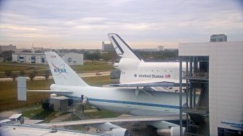 Weather camera view of Space Center Houston.