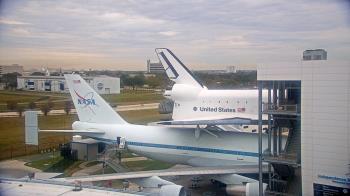 Weather camera view of Space Center Houston.