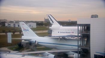 Weather camera view of Space Center Houston.