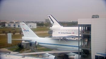 Weather camera view of Space Center Houston.