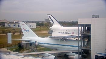 Weather camera view of Space Center Houston.