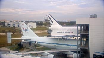 Weather camera view of Space Center Houston.