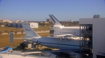 Weather camera view of Space Center Houston.