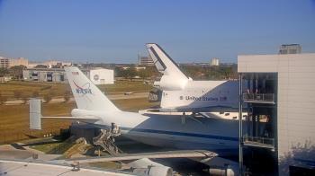 Weather camera view of Space Center Houston.