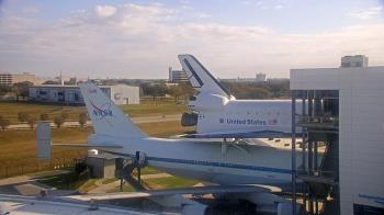 Weather camera view of Space Center Houston.