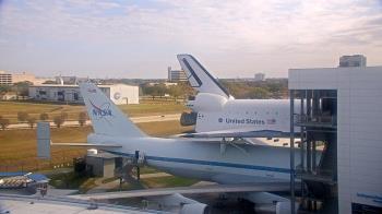Weather camera view of Space Center Houston.