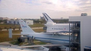 Weather camera view of Space Center Houston.