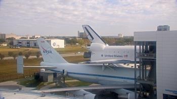 Weather camera view of Space Center Houston.