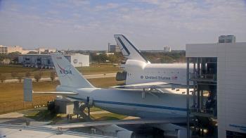 Weather camera view of Space Center Houston.