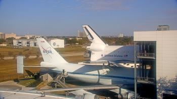 Weather camera view of Space Center Houston.