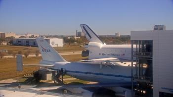 Weather camera view of Space Center Houston.