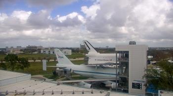 Weather camera view of Space Center Houston.