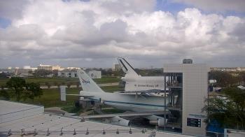 Weather camera view of Space Center Houston.