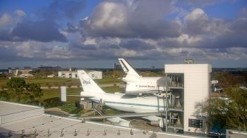 Weather camera view of Space Center Houston.