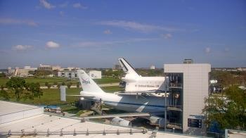 Weather camera view of Space Center Houston.