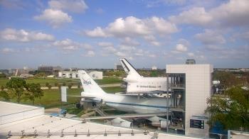 Weather camera view of Space Center Houston.