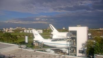 Weather camera view of Space Center Houston.
