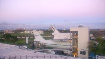Weather camera view of Space Center Houston.