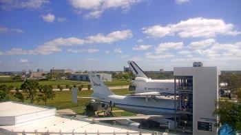 Weather camera view of Space Center Houston.