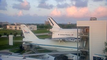 Weather camera view of Space Center Houston.