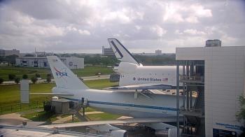Weather camera view of Space Center Houston.