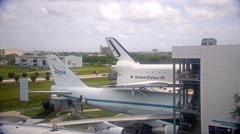 Weather camera view of Space Center Houston.