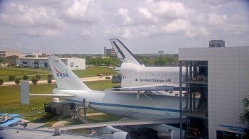 Weather camera view of Space Center Houston.