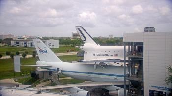 Weather camera view of Space Center Houston.