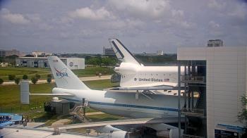 Weather camera view of Space Center Houston.