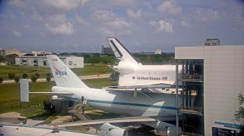 Weather camera view of Space Center Houston.