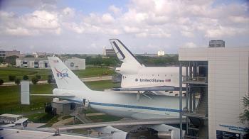 Weather camera view of Space Center Houston.